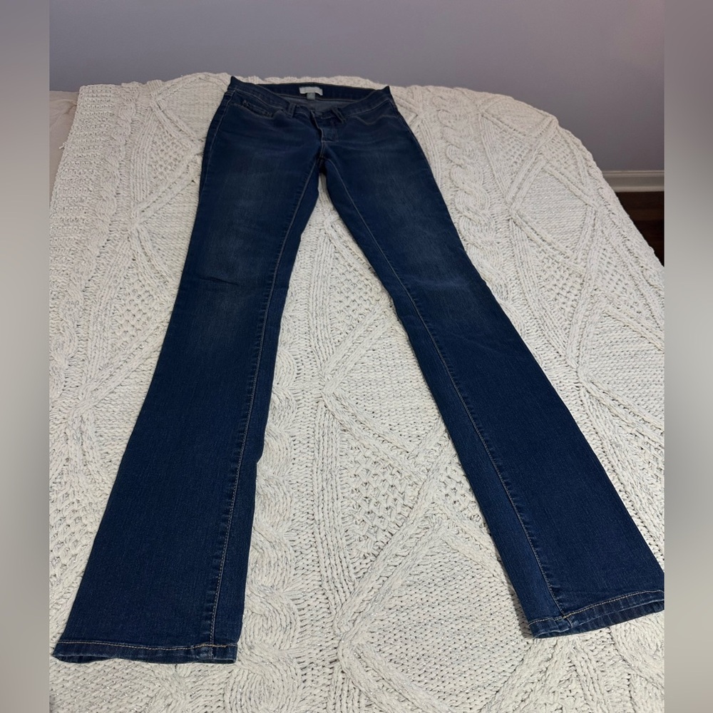 New York & Company Dark Blue Boot Cut Jeans (0)